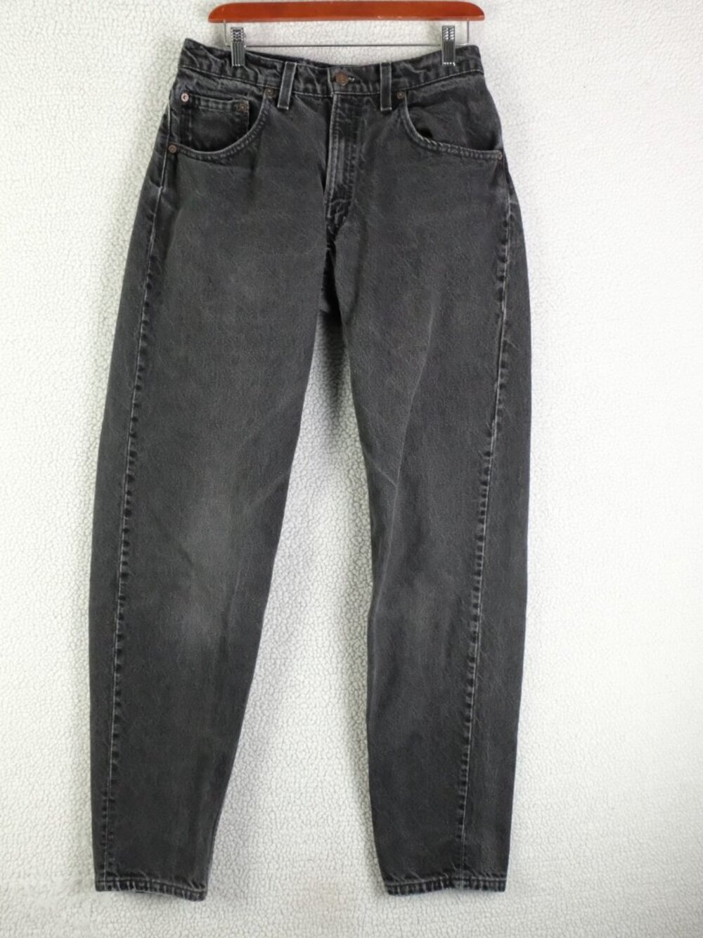 Vintage Levis 560 Jeans Mens 31X34 Black Loose Fit Tapered Leg Heavyweight 90s